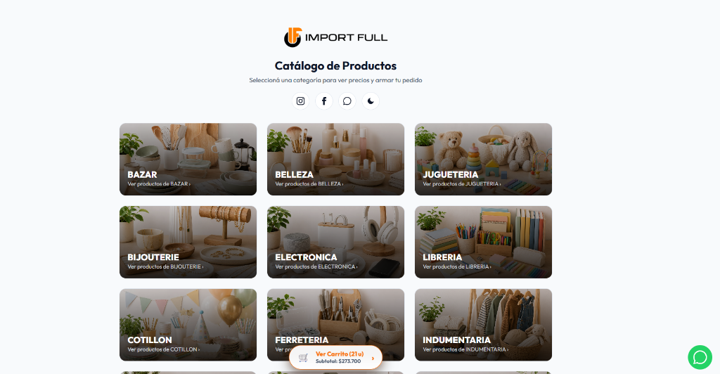Catálogo Import Full